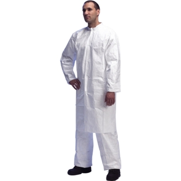 Lab coat, Tyvek®, white with pockets - (PL309)